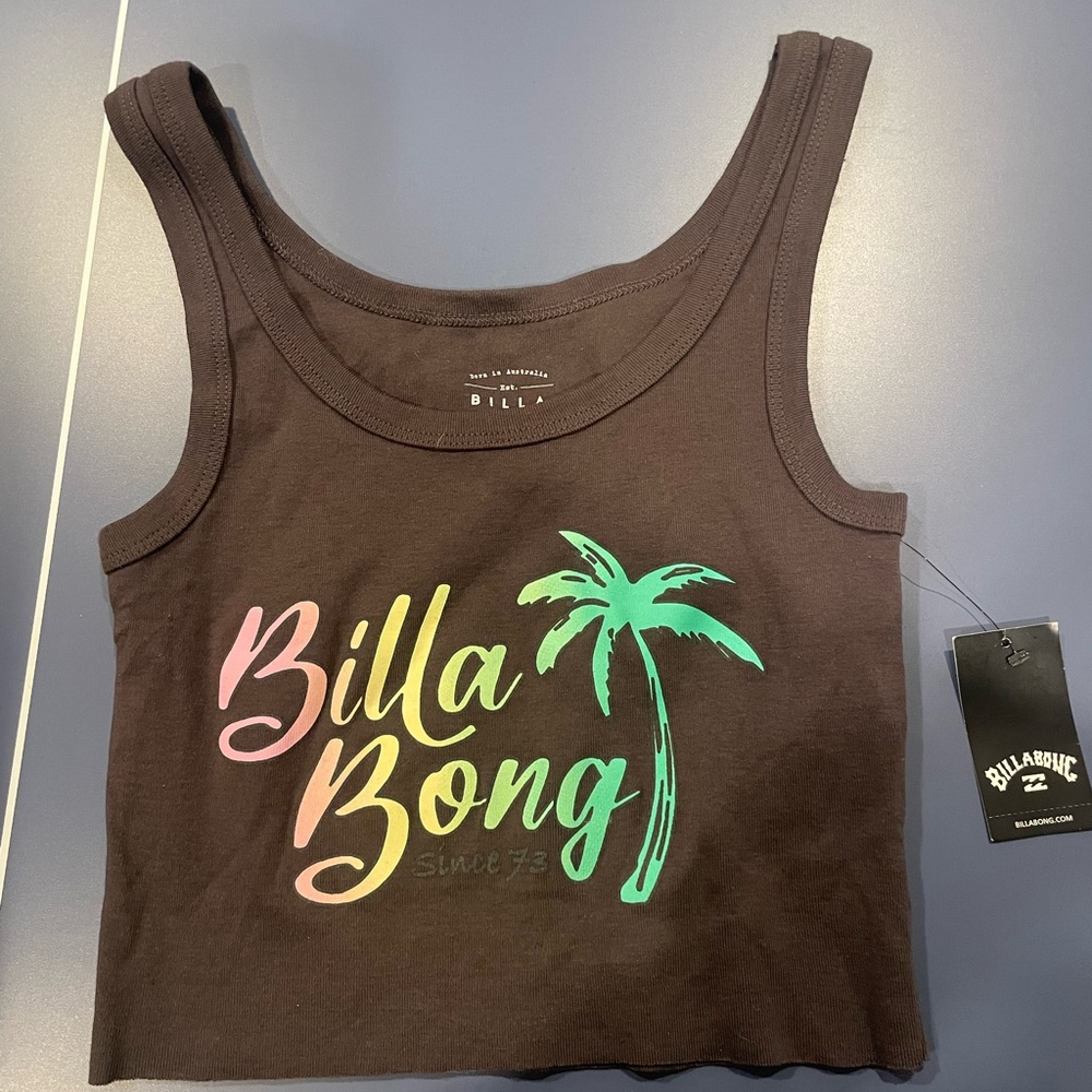 Billabong Chocolate Tank with Vibrant Logo